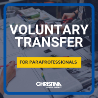  Voluntary Transfers for Paraprofessionals Christina School District logo